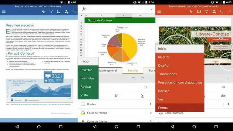 La ultima actualización de Microsoft Office para móviles le permite leer en voz alta emails y documentos