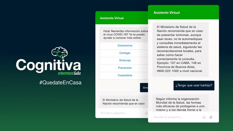 Desarrollan una solución gratuita con IA para que empresas e instituciones puedan responder consultas sobre el coronavirus