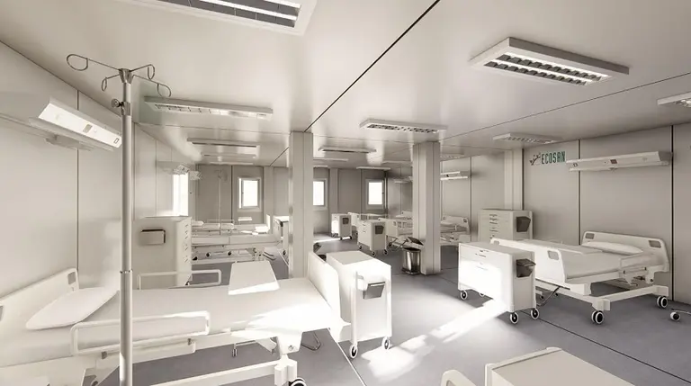 Comienza la construcción de hospitales modulares para combatir el COVID-19 en Argentina