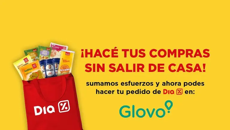 Nueva alianza en cuarentena: Dia se une a Glovo para el envío de las compras online