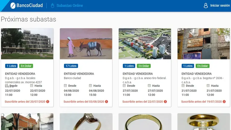 Banco Ciudad lanza subastas online de inmuebles, autos, arte y más: cómo participar