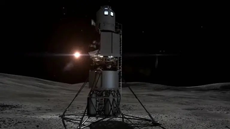 Descubrí cómo es la nave de la compañía de Jeff Bezos que llevará a la primera mujer a la luna