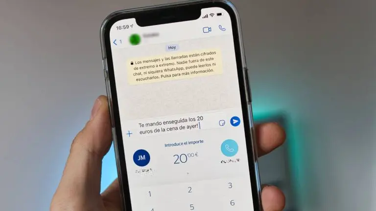 Paso a paso: cómo enviar dinero por Bizum desde Whatsapp y vía BBVA Cashup