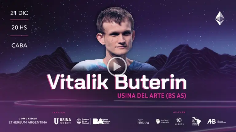 Llegó el gran día: mirá en vivo la charla de Vitalik Buterin en la Argentina