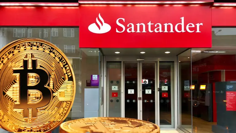 Santander sale a invertir en Bitcoin y marca un antes y un después para la banca y el mercado cripto