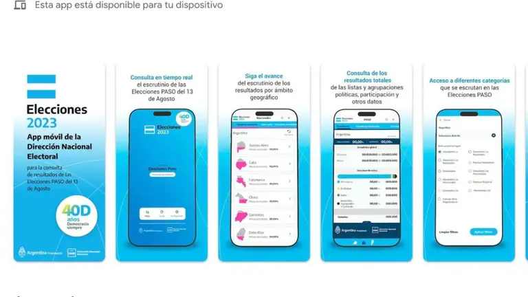 PASO 2023: conocé la app oficial para seguir el recuento "voto a voto"