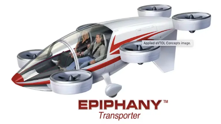 "Epiphany Transporter": así es el nuevo auto eléctrico volador de la NASA que llegará en 2026