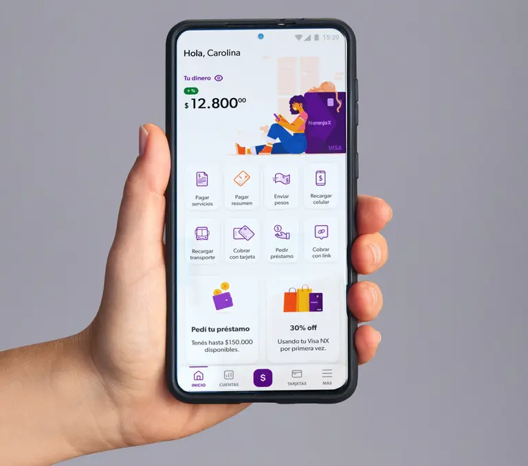 ¿Cuánta plata puedo tener en la cuenta de Naranja X?