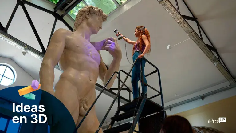Startup de impresión 3D diseña réplica exacta del David de Miguel Ángel que será presentada en Chaco