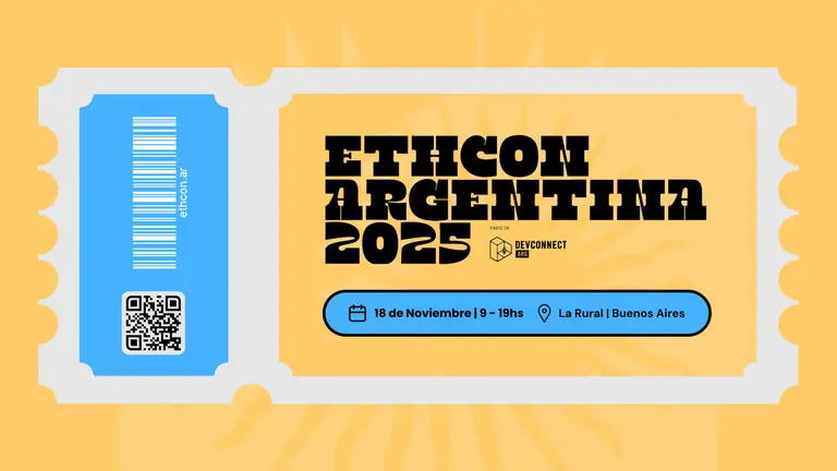Salieron las entradas para ETHCon Argentina 2025: la conferencia local de Ethereum en Devconnect