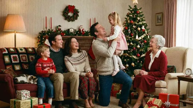 Prompts navideños en Nano Banana: cómo crear una foto familiar sin que estén tus familiares