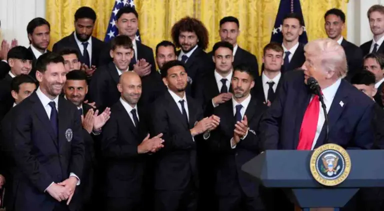 "¿Quién es mejor, Messi o Pelé?": la pregunta de Trump que hizo reír al Inter Miami en la Casa Blanca