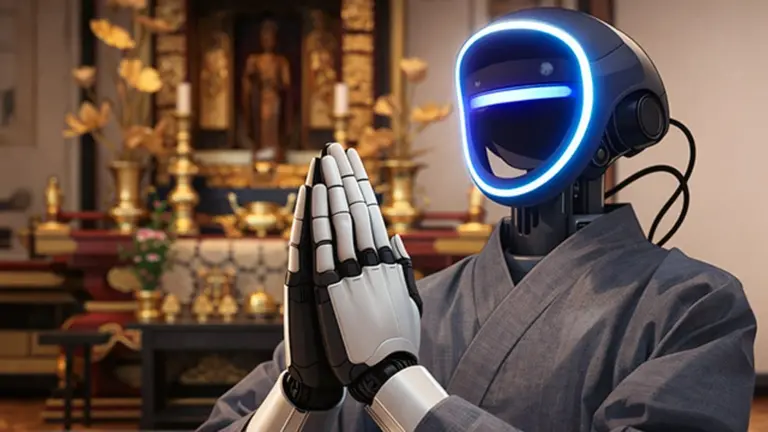 Llegó el primer monje robot: la sorprendente creación con IA que ya habla con fieles religiosos