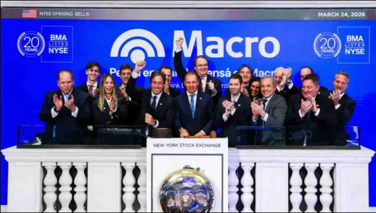 Veinte años en Wall Street: Banco Macro celebró con campanazo en Nueva York