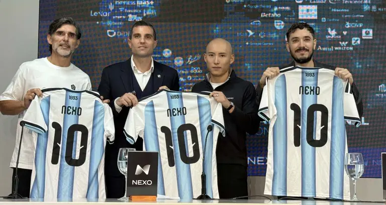 La plataforma Nexo se convirtió en el nuevo sponsor regional de la Selección Argentina