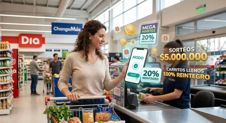 MODO otorga en abril reintegros de 20% en supermercados: cómo aprovecharlos al máximo