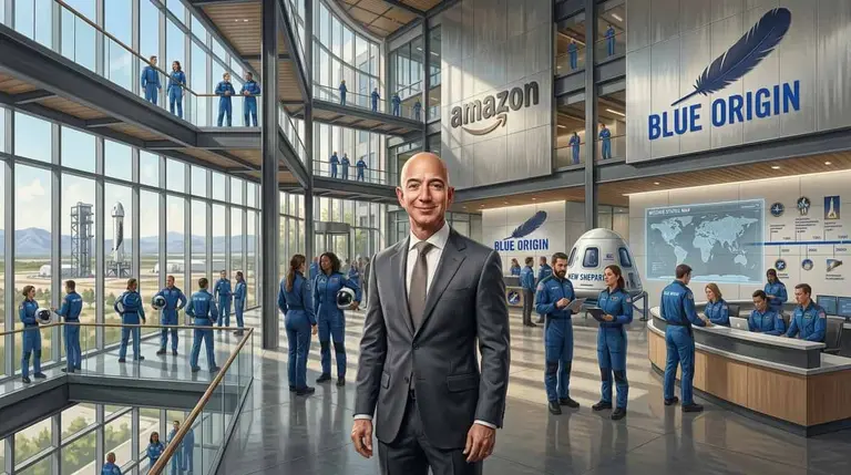 Ilustración de Jeff Bezos