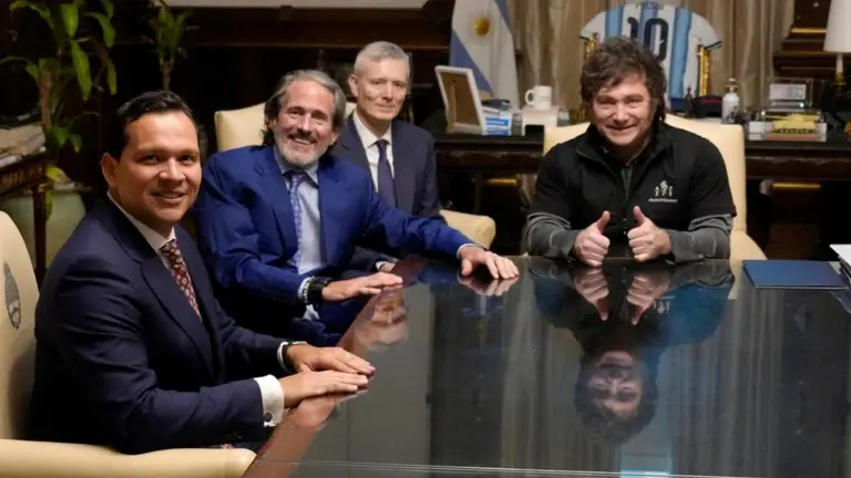 Milei recibió a Tim Reynolds, fundador de una de las firmas de trading más importantes de Wall Street