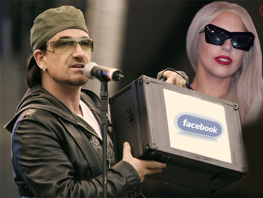 Bono Y Lady Gaga Cantan De Alegrí­a Por La Inminente Salida De Facebook