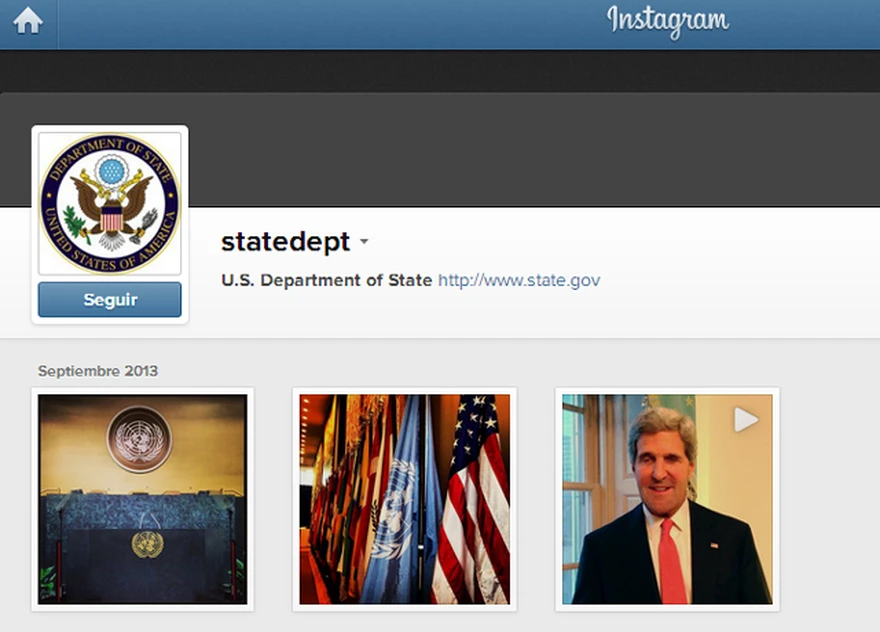 El Departamento de Estado de Estados Unidos se une a Instagram