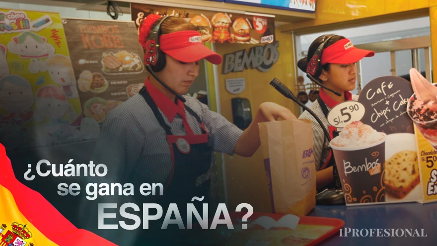 Cuánto gana un empleado en un local de comidas rápidas de España