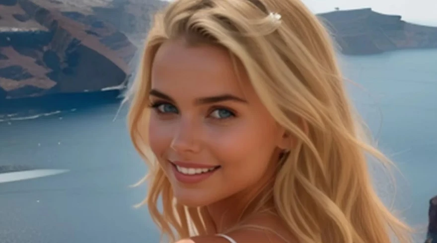 Esta influencer posa con microbikinis: fue creada con IA