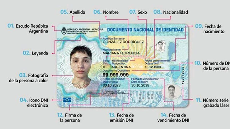Nuevo DNI electrónico: cuál es el curioso detalle mundialista
