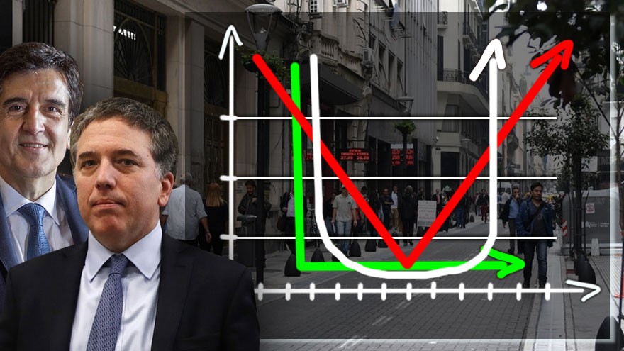 Melconian ve una "L" y el Gobierno, una "V": se tensa el debate por la duración de la crisis y la forma que dibujará la economía