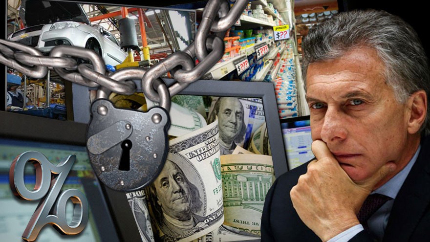 Como CFK, Macri tiene su cepo: no puede usar dólares, ni bajar la tasa, ni impulsar la economía