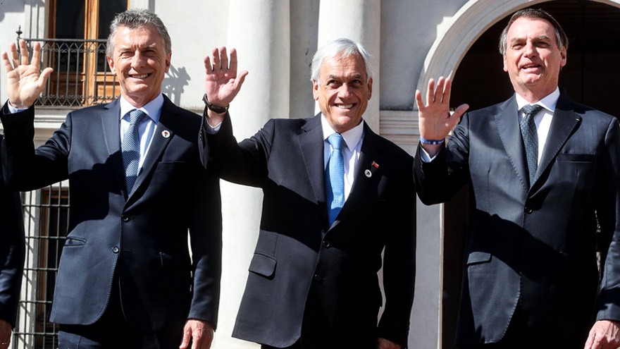 Macri, Piñera y Bolsonaro, los protagonistas del bloque Prosur, que inicia cuestionado por su ideología