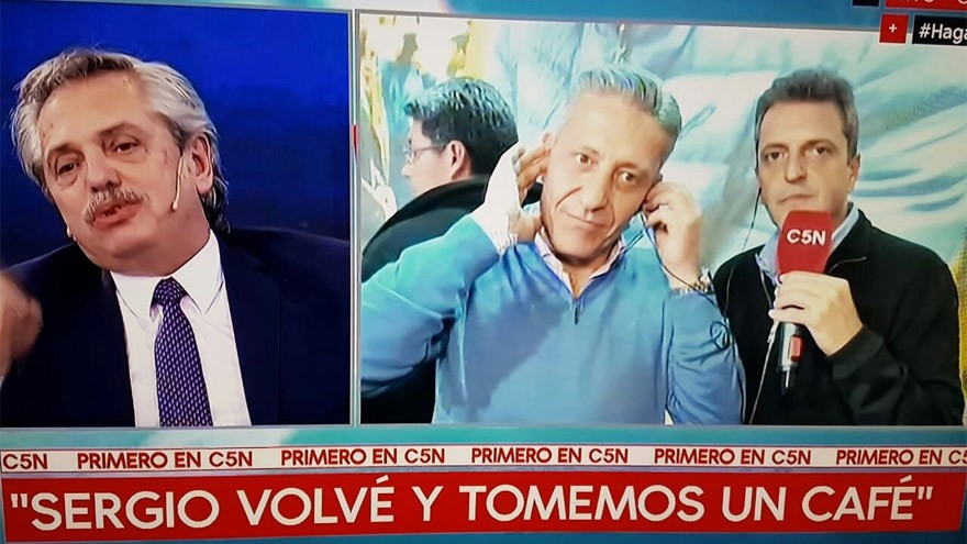 Alberto Fernández y Sergio Massa hablaron en TV: "Tomemos un café y terminemos este tema"