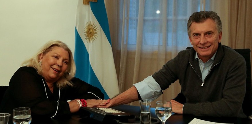 Carrió habló de "camino torcido", pero respaldó la fórmula Macri-Pichetto