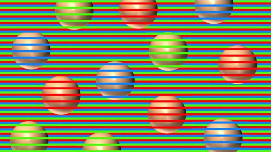 ¿De qué color son las esferas?: Una ilusión óptica que obliga al cerebro a "inventar" colores