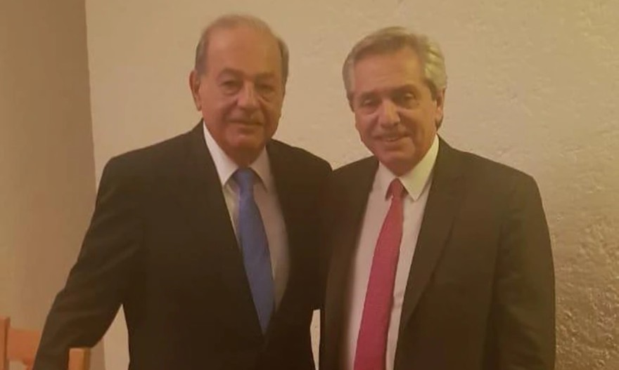 Alberto Fernández: "Slim me planteó la voluntad de seguir invirtiendo"