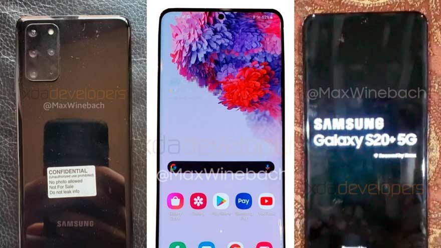 Se filtran las primeras fotos del Samsung Galaxy S20+: tendrá cuatro cámaras
