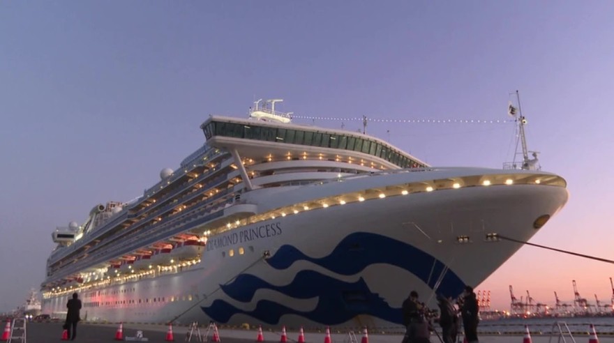 Murieron dos pasajeros del crucero Diamond Princess contagiados de coronavirus