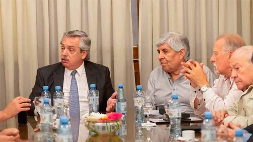 Sorpresivo encuentro de Alberto Fernández y Hugo Moyano en Casa Rosada