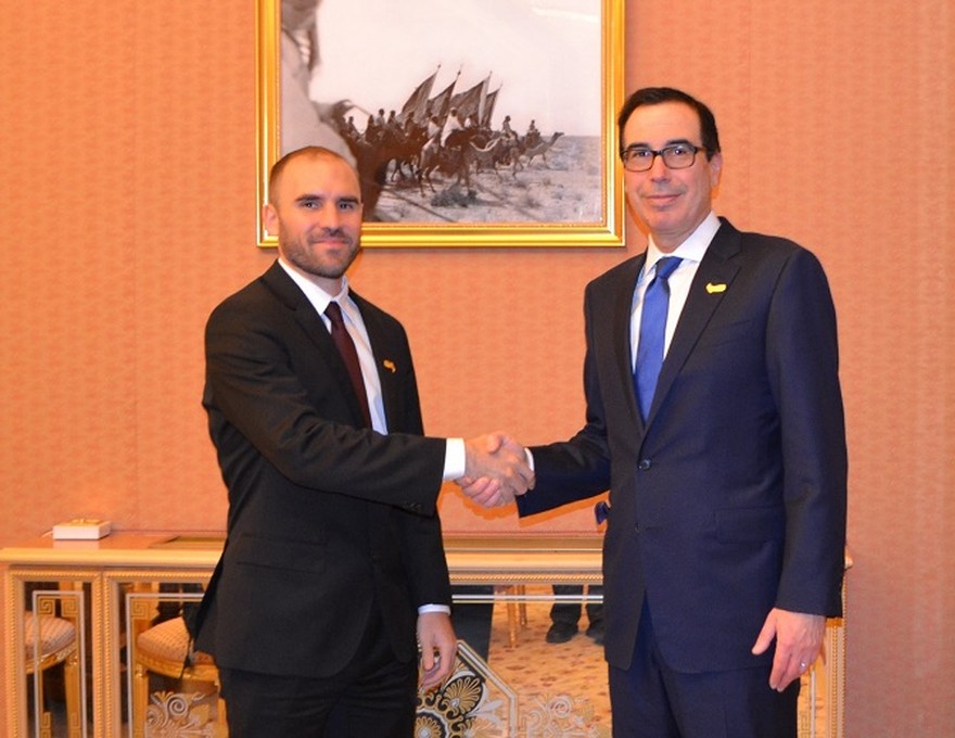 Guzmán se reunió con el secretario del Tesoro de EE.UU. y suma apoyo por la deuda