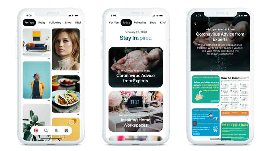 Pinterest presenta la pestaña "Hoy" para inspiración diaria