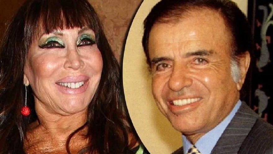 Aparecen fotos de las cenas que Moria Casán le organizaba a Carlos Menem en Olivos