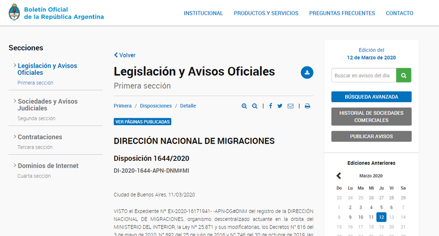 Argentina suspendió solicitudes de residencia de países como China, Estados Unidos y la Unión Europea