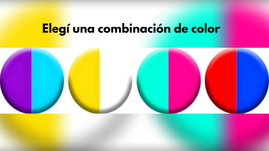 ¿Qué combinación de colores elegís? Tu favorita revela algo oculto sobre vos