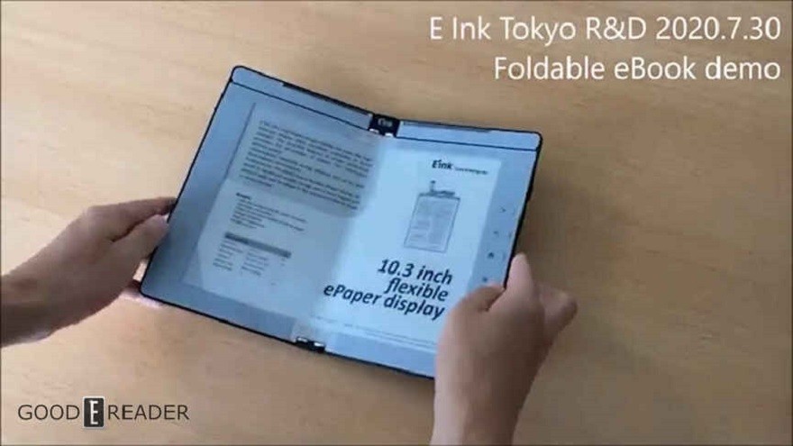 Así es la pantalla táctil plegable de tinta electrónica que imita a la experiencia de leer un libro tradicional