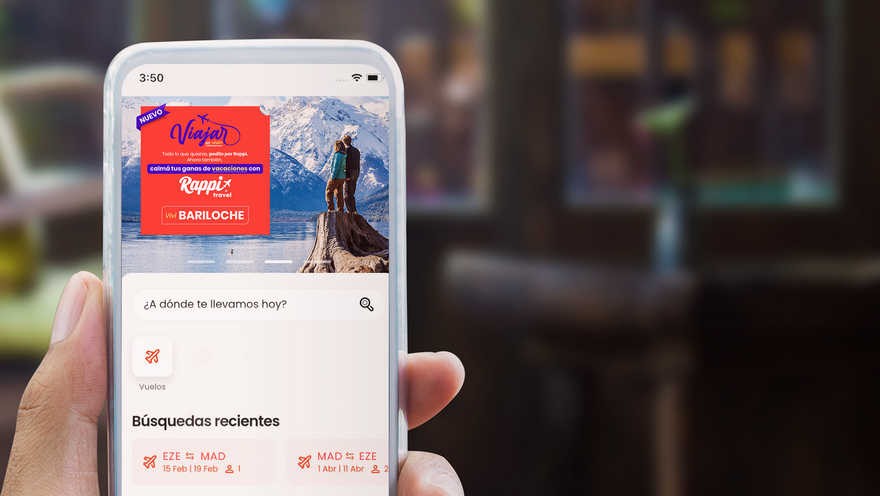 Compite con Almundo y Despegar: Rappi lanza una nueva función comprar vuelos baratos y con descuento