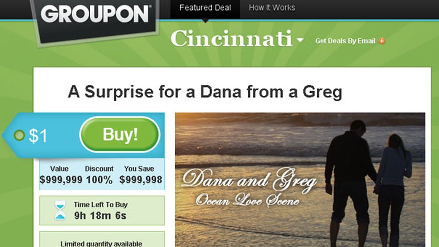 La oferta de acciones de Groupon podría ascender su valor a u$s20.000 M