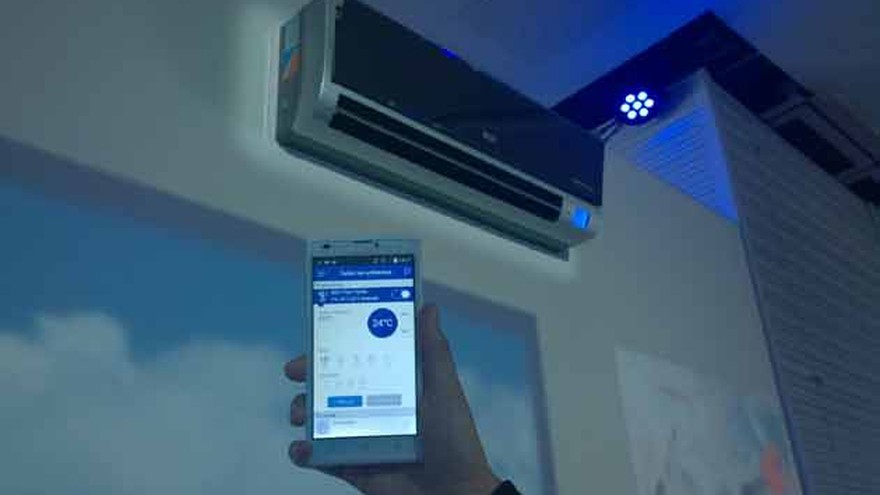 Llegan al país los aires acondicionados "inteligentes" que se pueden manejar desde un smartphone