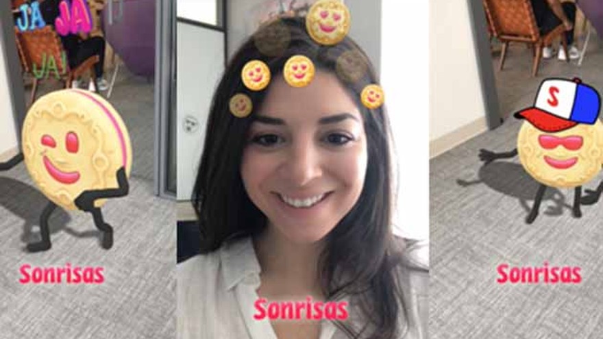 Las galletitas Sonrisas suman caritas y se apoyan en Snapchat para interactuar con sus consumidores