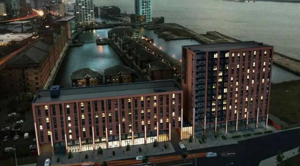 Edificio residencial en Central Docks, Liverpool.