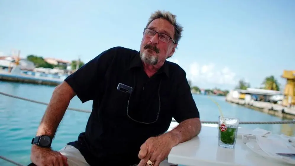 McAfee iba a ser extraditado a los Estados Unidos. Se cree que se suicidó.