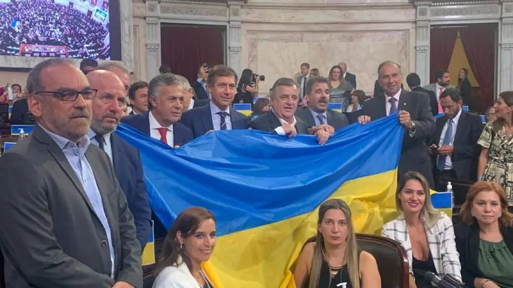 Los legisladores del PRO mostraron su apoyo a Ucrania en la guerra que inició Rusia